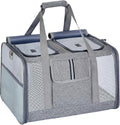 Cat Carrier for 2 Cats Large Soft-Sided Pet Travel Carrier - Dual