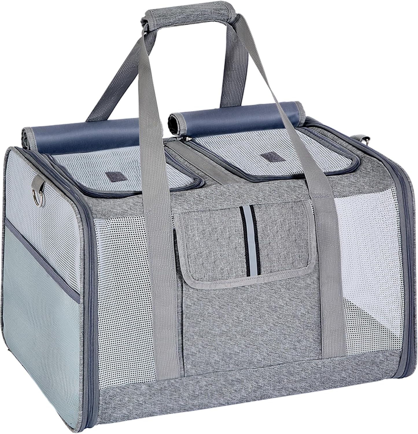 Cat Carrier for 2 Cats with Privacy Protection and Comfort
