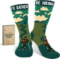 Hiking Socks for Men and Women - Fun Trail Patterns, Gift Box