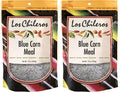 Los Chileros Blue Corn Meal 12 Ounce Pack of 2 - Traditional Corn