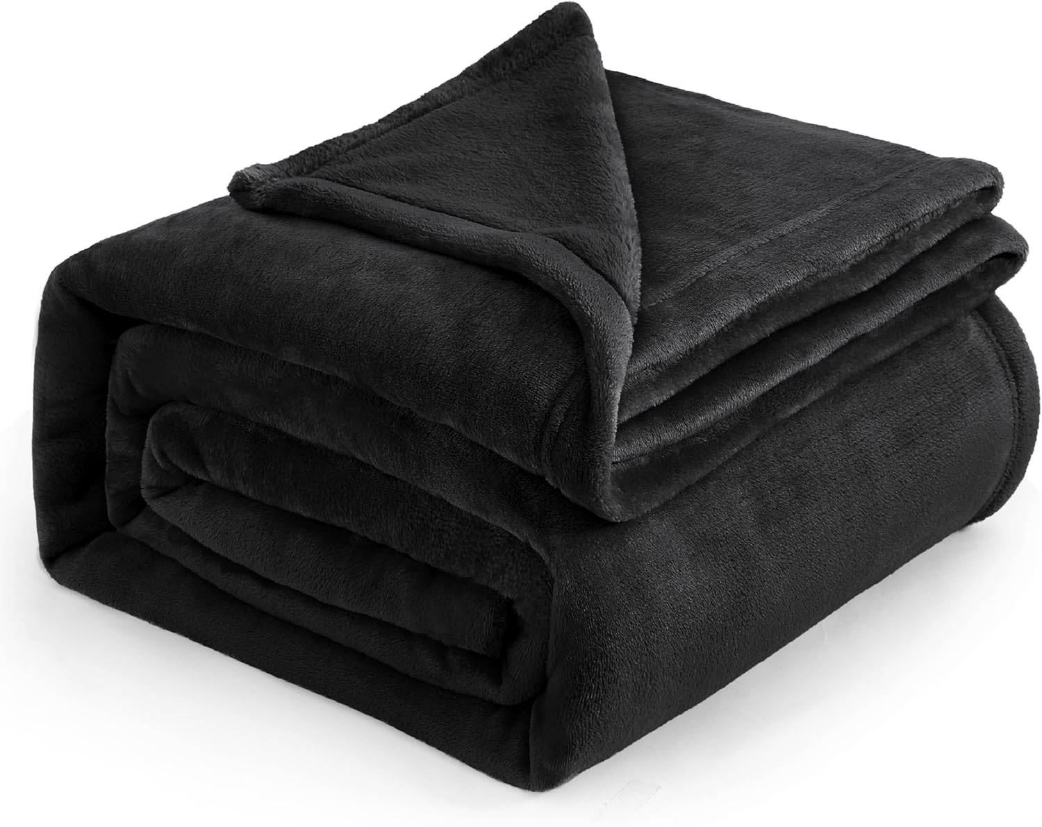 Bedsure GentleSoft Fleece Blanket for Cozy Comfort in Black