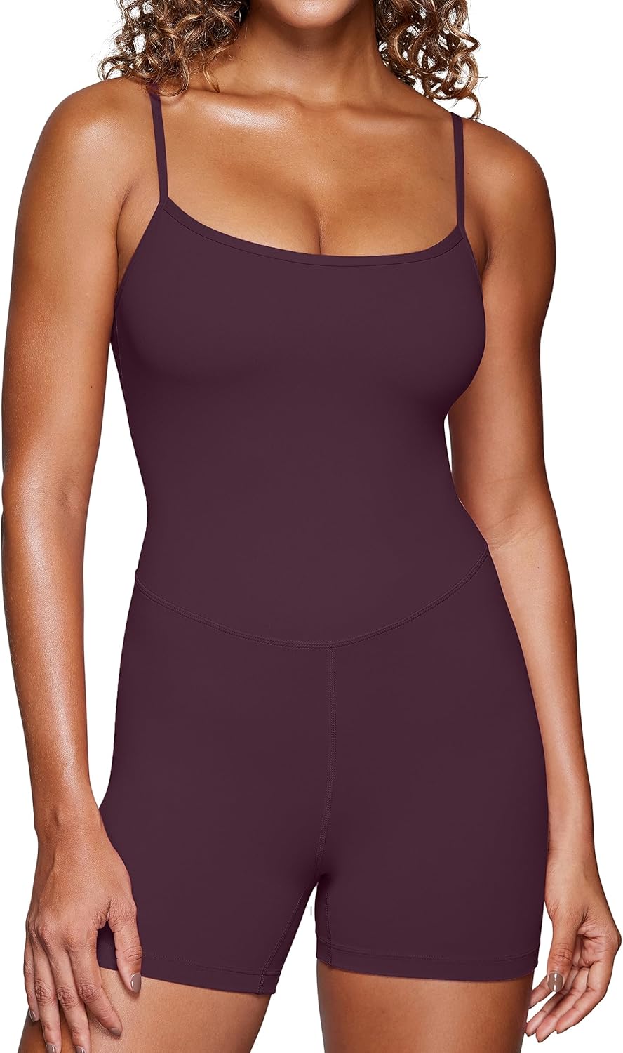 CRZ YOGA Butterluxe Cami Strap Rompers for Women - Soft and Stretchy