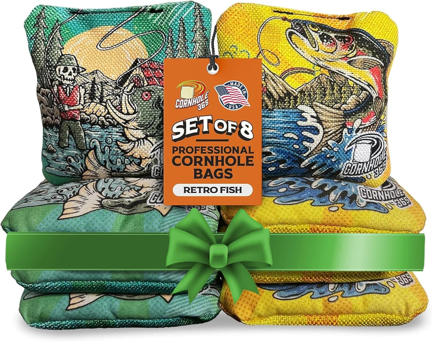 Professional Cornhole Bags Set of 8 - Heavy-Duty & Durable