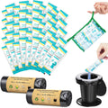 BLIKA Camping Toilet Bags Eco Absorbent Gel Set - Portable 8 Gallon
