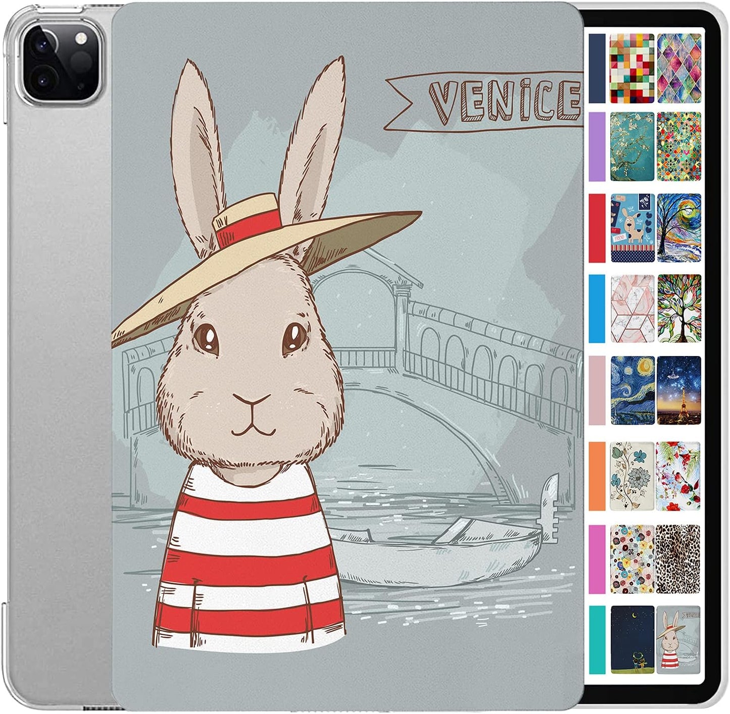 DuraSafe Cases for iPad Pro 12.9 Inch 4th Gen - Bunny Hat Design