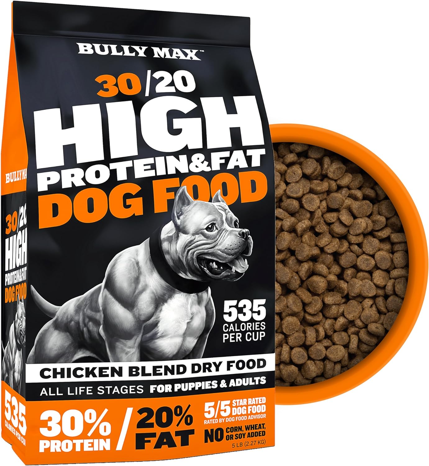 Bully Max High Protein Dry Dog Food for Muscle & Weight Gain