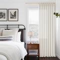 Pinch Pleated Linen Curtains 120 in Long - Thick 370 GSM Drapes