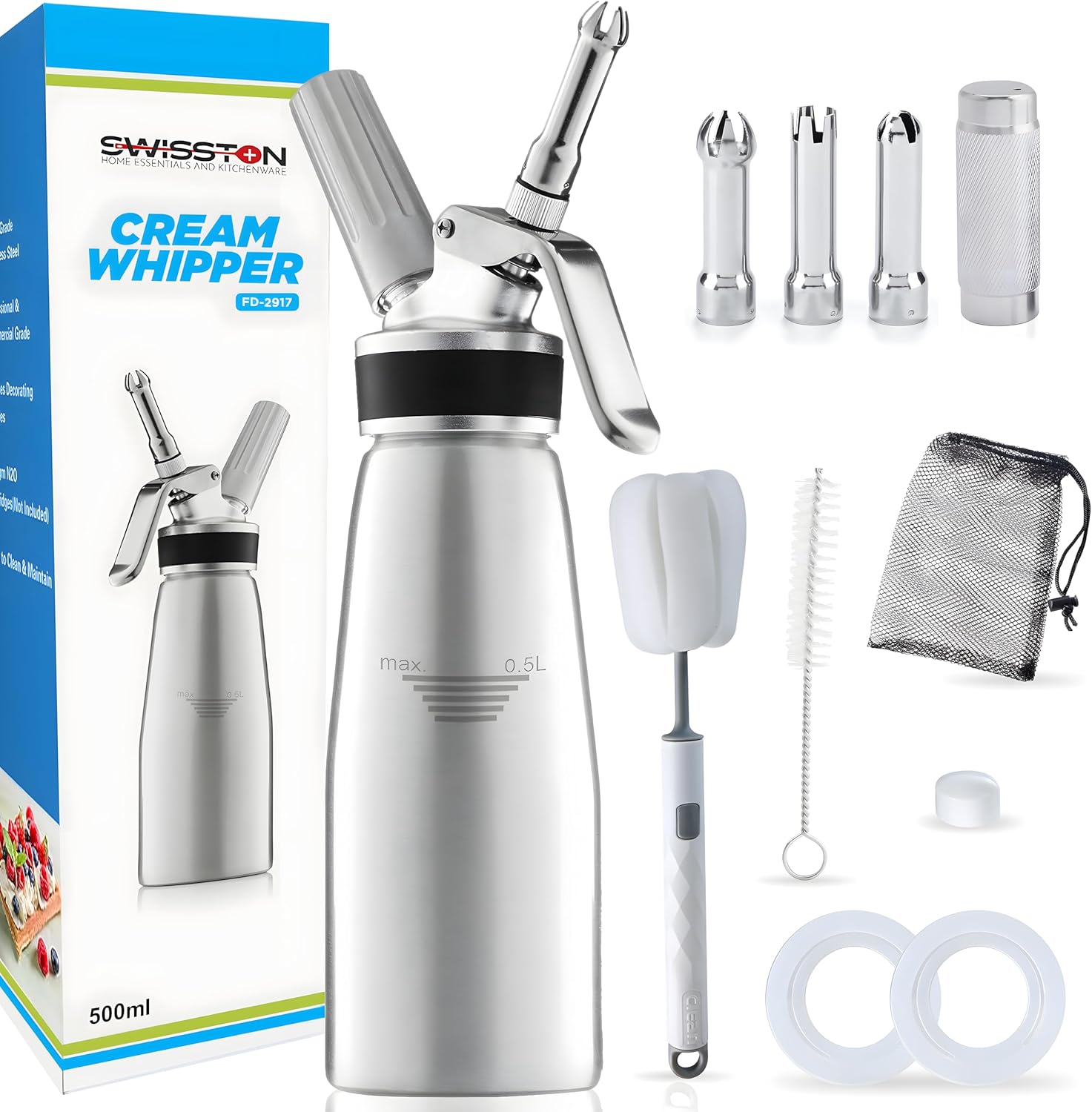 Durable Aluminum Cream Whipper - Whip with Ease! 