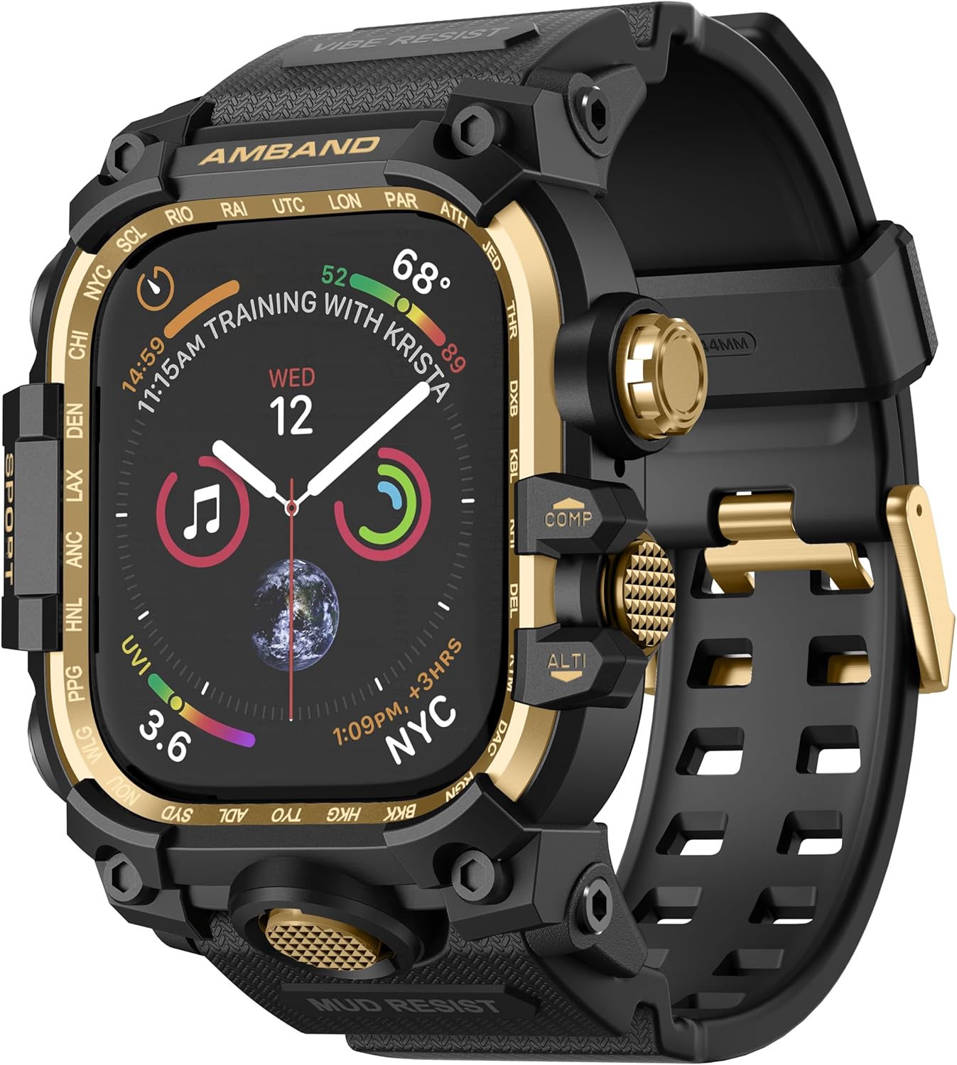 amBand Rugged Case for Apple Watch 44mm - Tactical Protection
