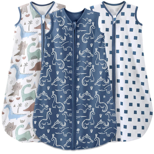Yoofoss 100% Cotton Baby Sleep Sack 3-Pack