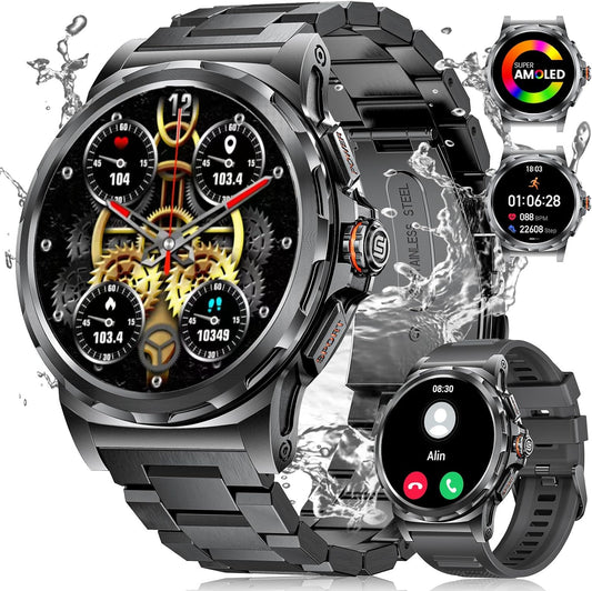 LIGE Military Smart Watch: Answer/Make Calls on the Go!