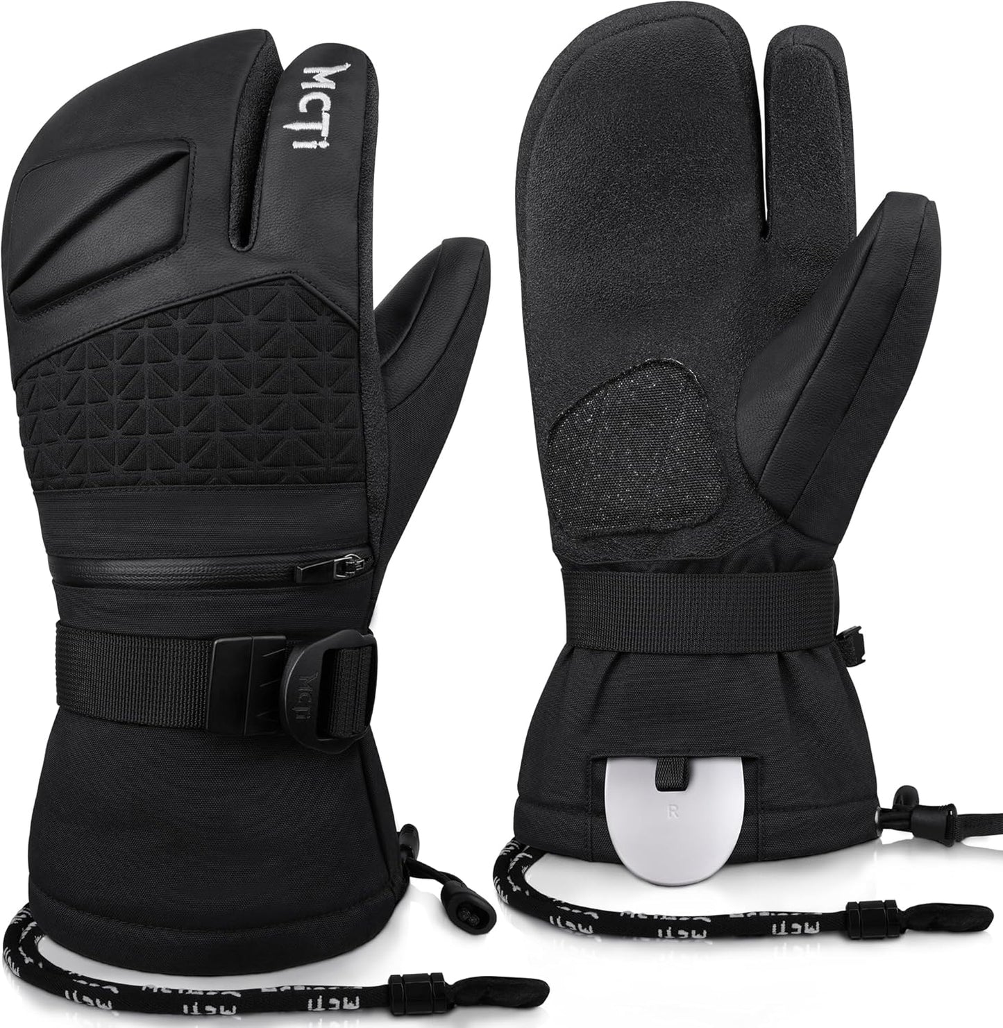 MCTi Winter Snow Ski Gloves with Wrist Guard