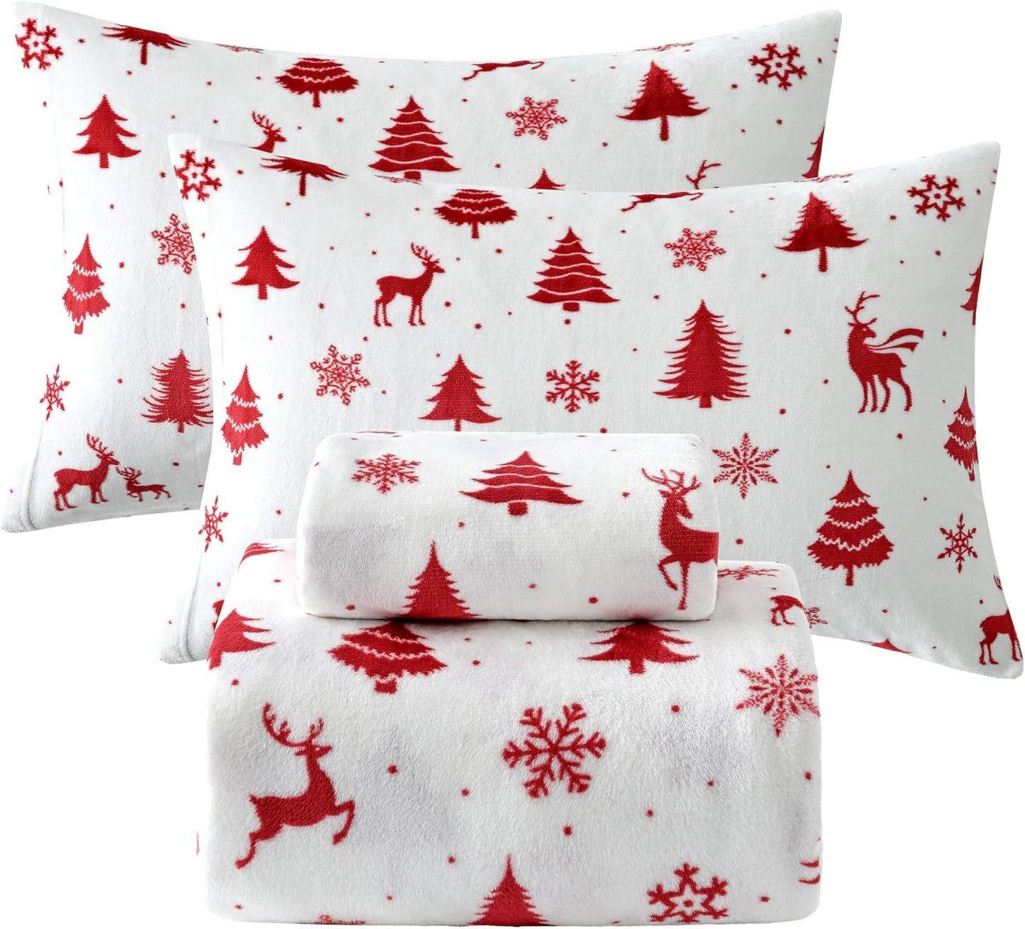 Softan Queen Micro Fleece Sheets Set for Cozy Winter Nights