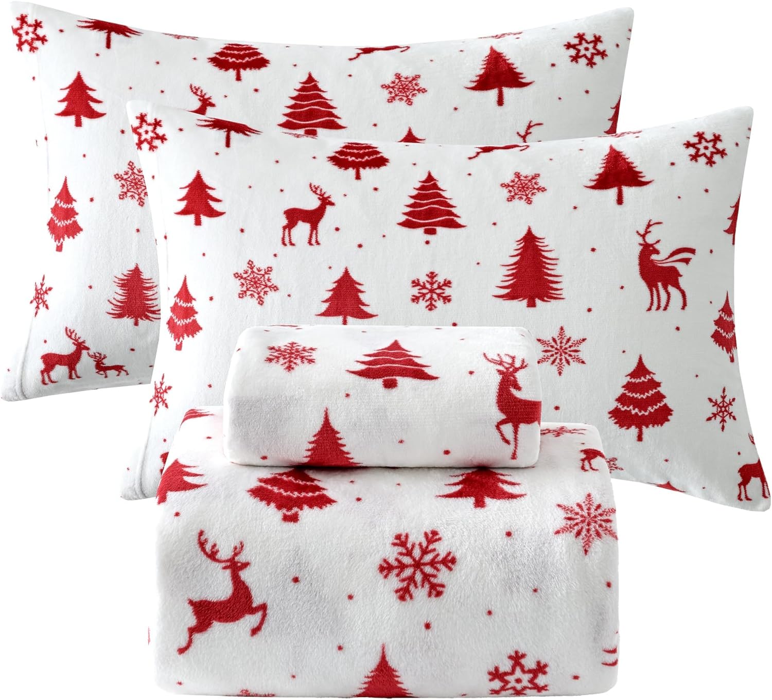 Softan Queen Micro Fleece Sheets Set for Cozy Winter Nights