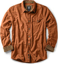 CQR Men's 100% Cotton Button Down Flannel Shirt - Warm, Soft Fit Gears