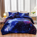 Galaxy 6Pcs Bedding Set Twin - Space Comforter Bed in a Bag