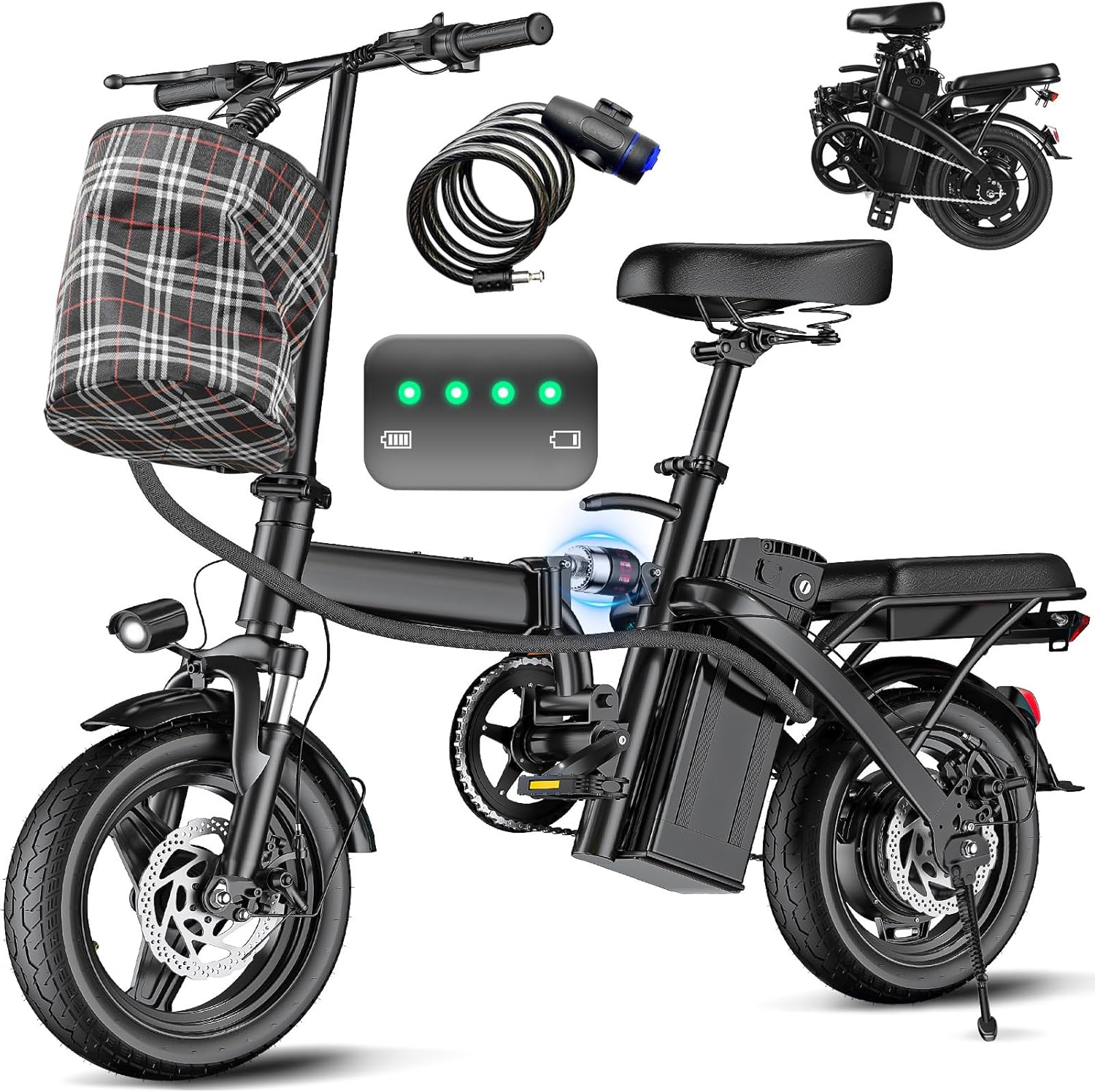 Folding Electric Bike for Adults and Teens with 560W Motor