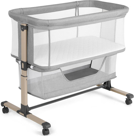 Cowiewie Bassinet Bedside Sleeper for Peaceful Nights