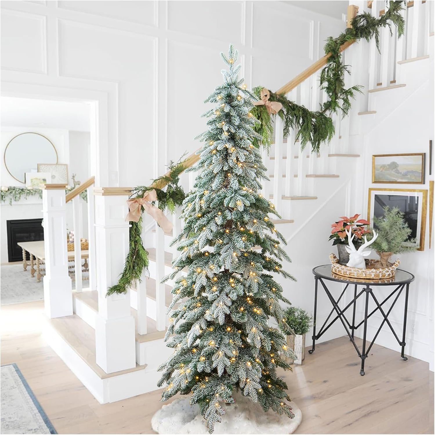 7.5ft Prelit Christmas Tree with 350 Warm White Lights