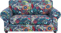 hyha Couch Cover Loveseat Slipcover, Floral Pattern Stretch Fit