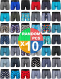 Mens Cotton Boxer Briefs 6ft Tagless Wide Waistband - Comfortable Fit