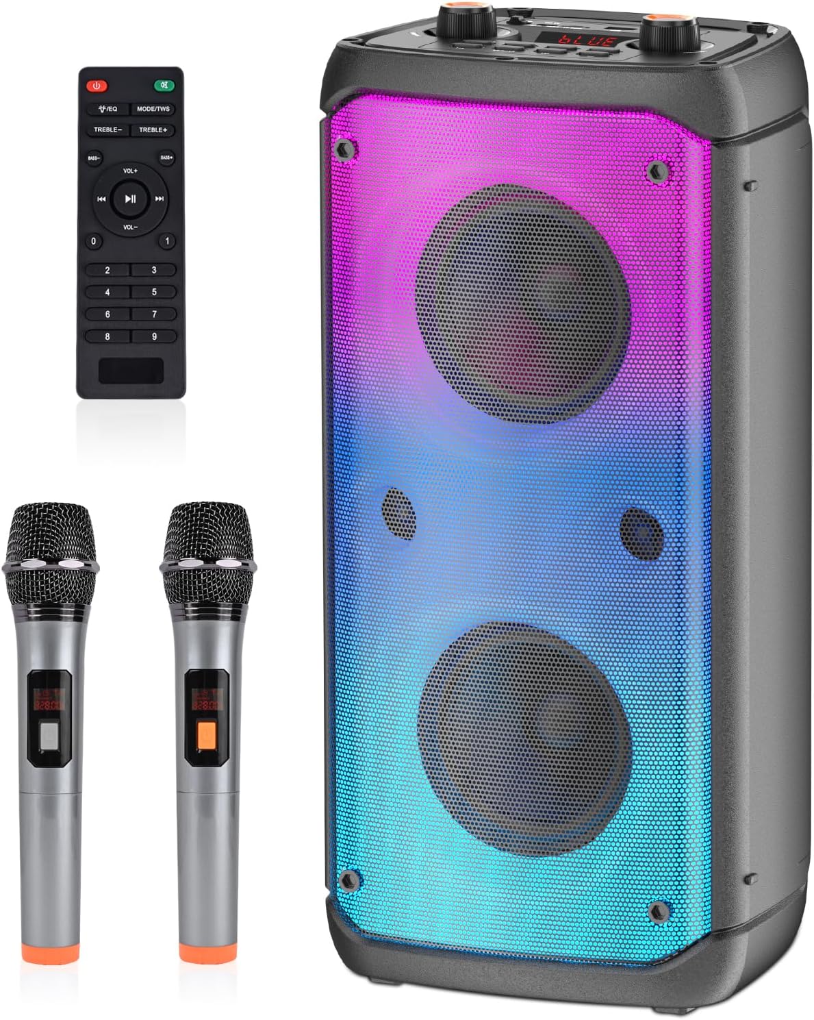 Wireless Dual Microphone Karaoke Fun!