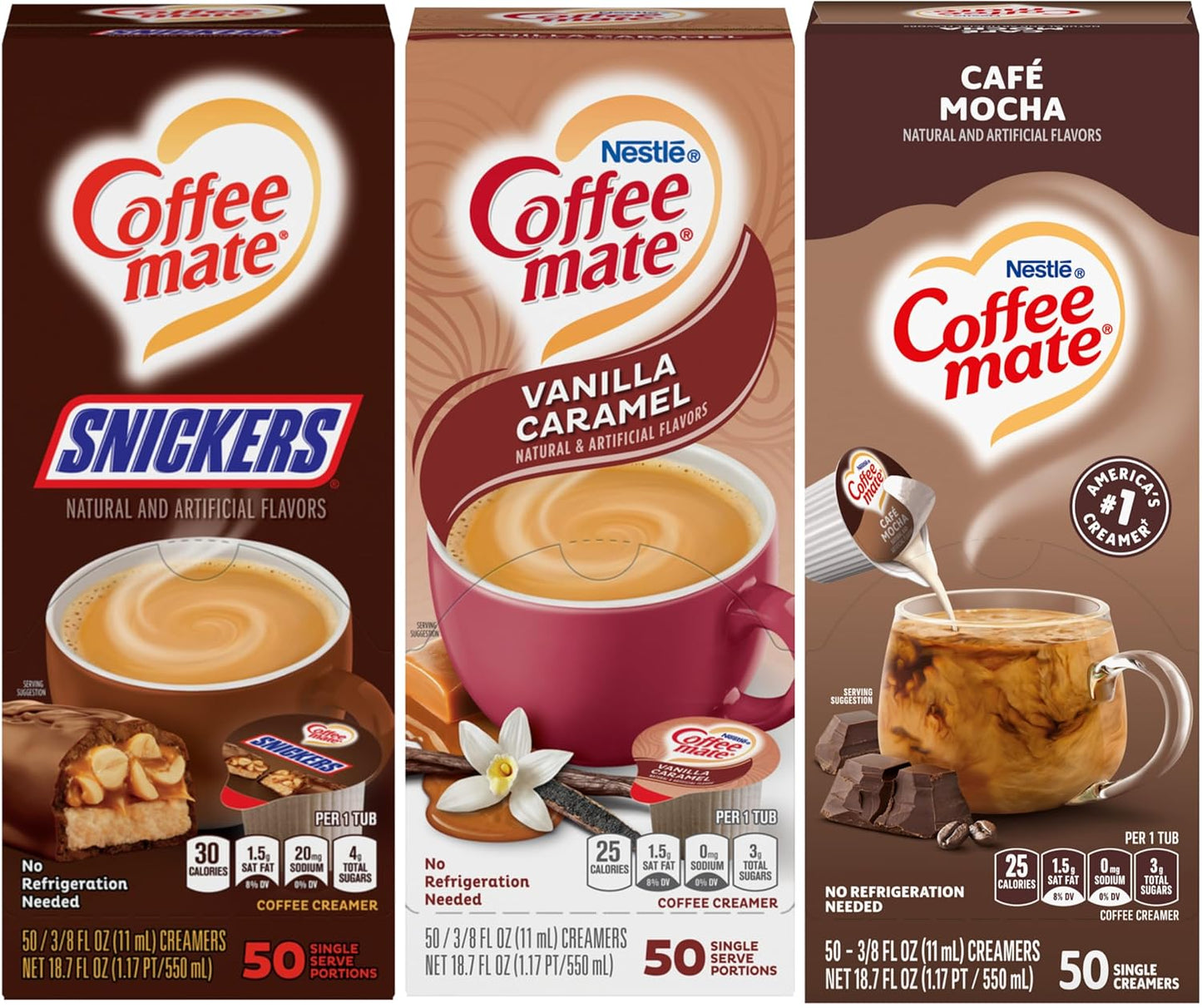 Indulgent Variety Pack - Coffee Mate Creamer Singles (150 Ct)