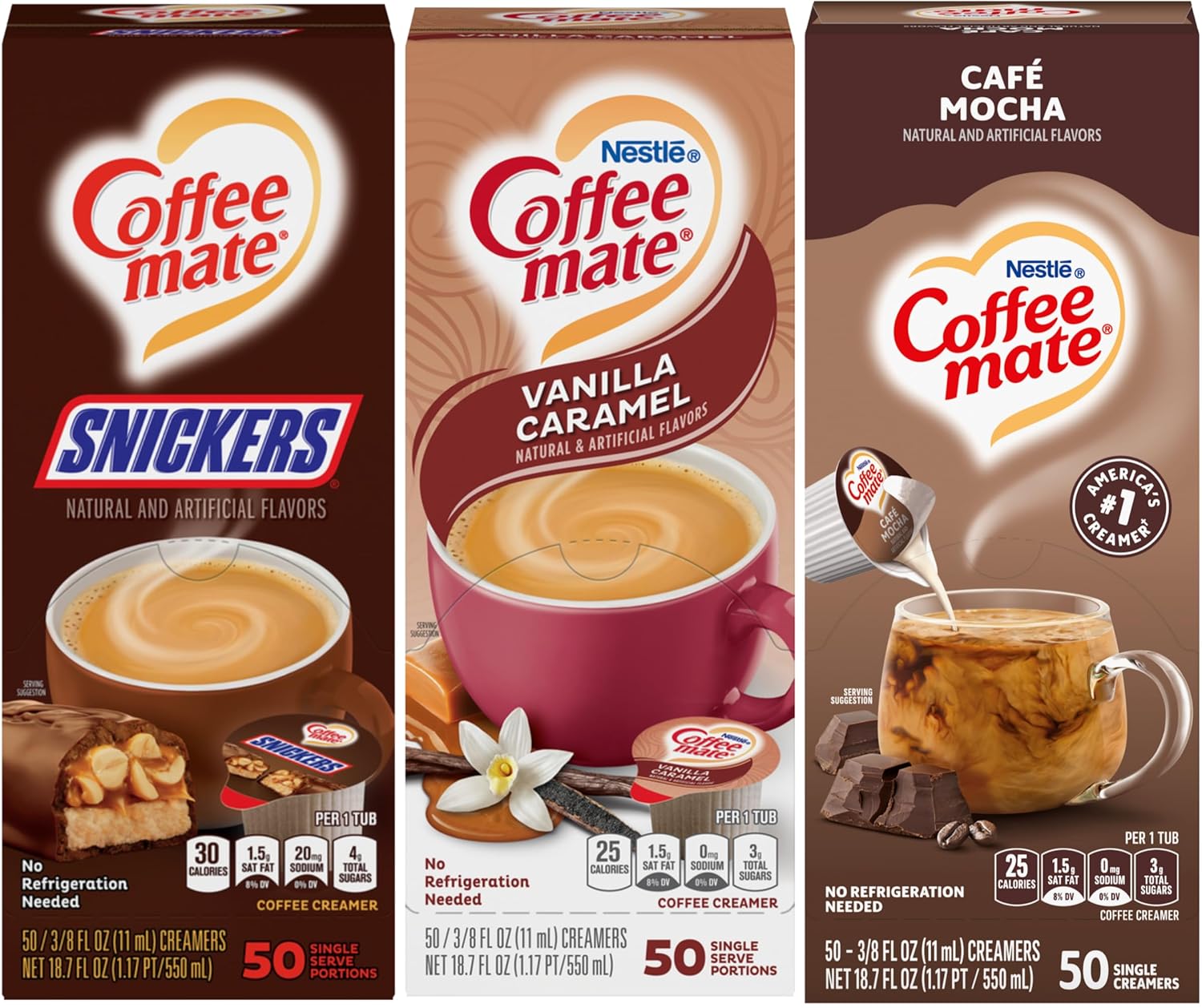 Indulgent Variety Pack - Coffee Mate Creamer Singles (150 Ct)