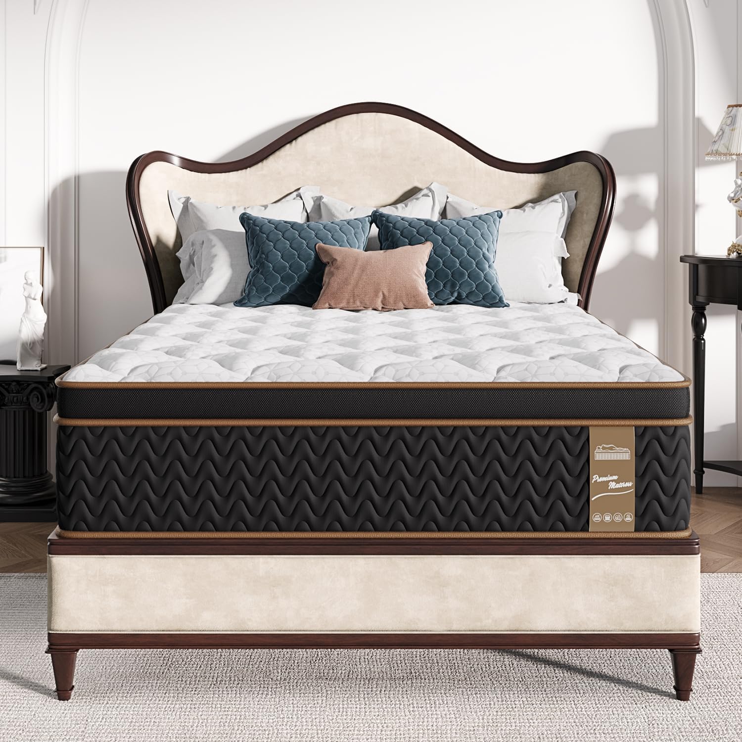 Queen Mattress 12-Inch Deluxe Hybrid for Ultimate Comfort