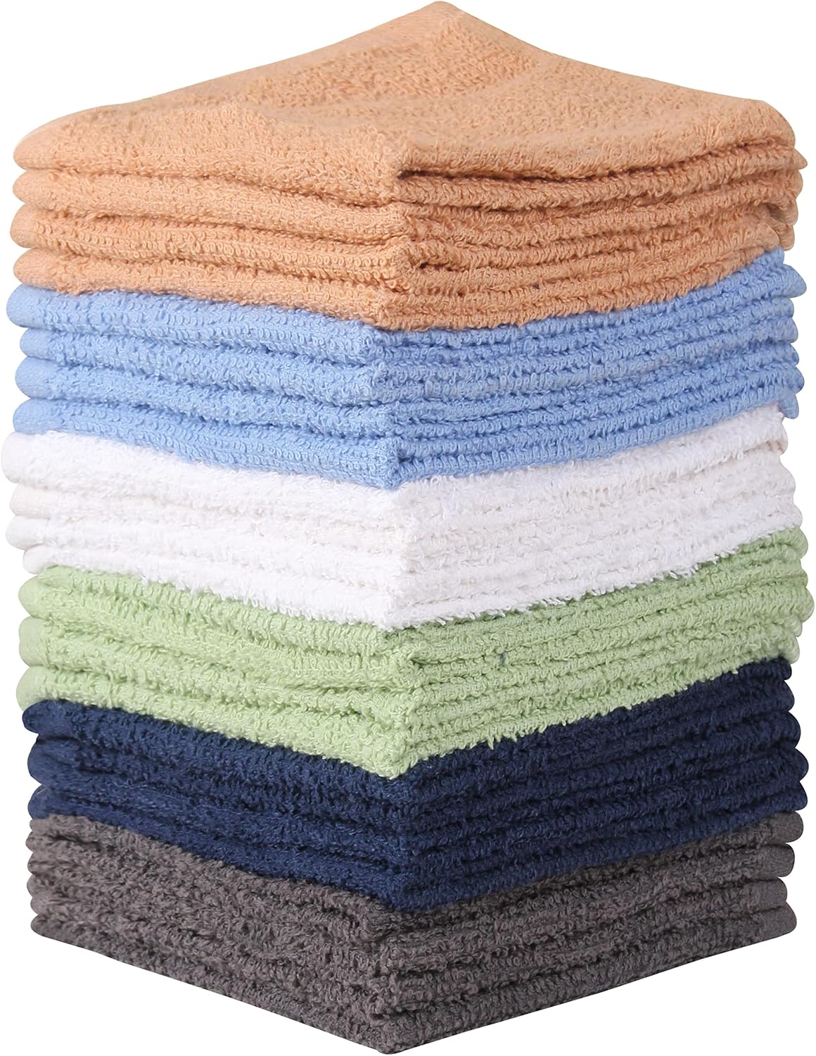 Ultra-Absorbent Cotton Wash Cloths Set