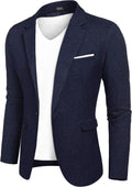 COOFANDY Men's Slim Fit One Button Blazer - Versatile Look
