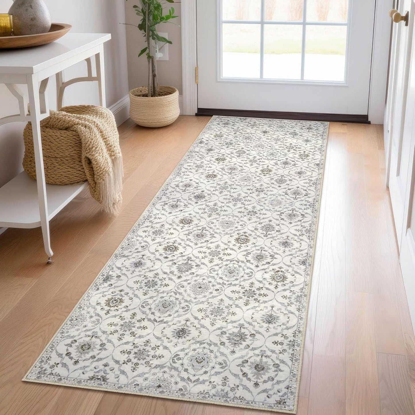 KILOCOCO 2x6 Runner Rug - Soft Washable Boho Entryway Accent