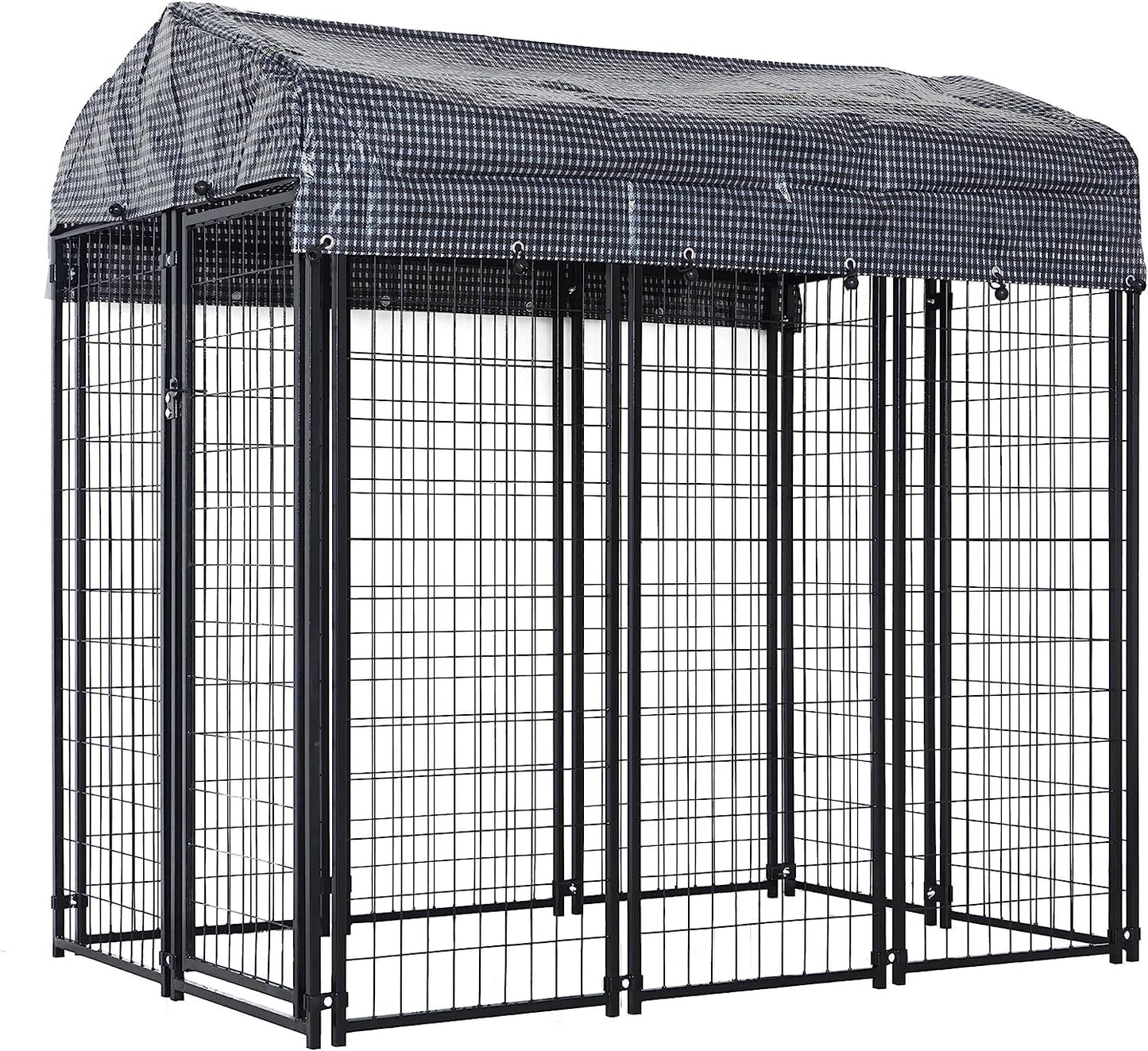 HITTITE Large Outdoor Dog Kennel with Heavy Duty Construction