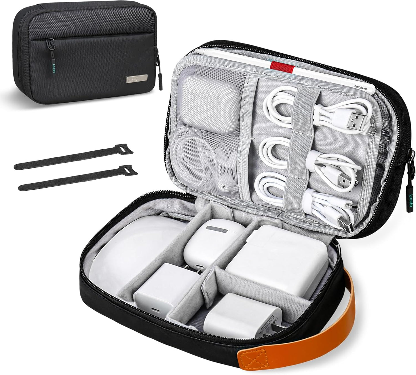 Lacdo Travel Electronics Organizer: Water-Resistant Tech Storage