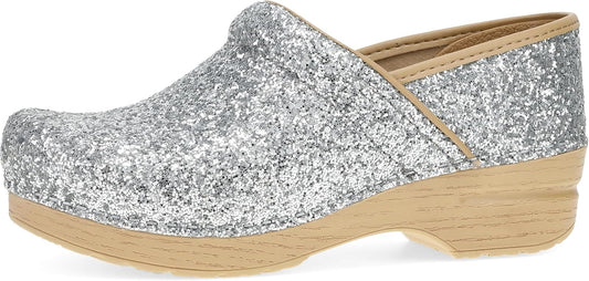 Dansko Professional Glitter Slip-On Clogs for Women with Comfort