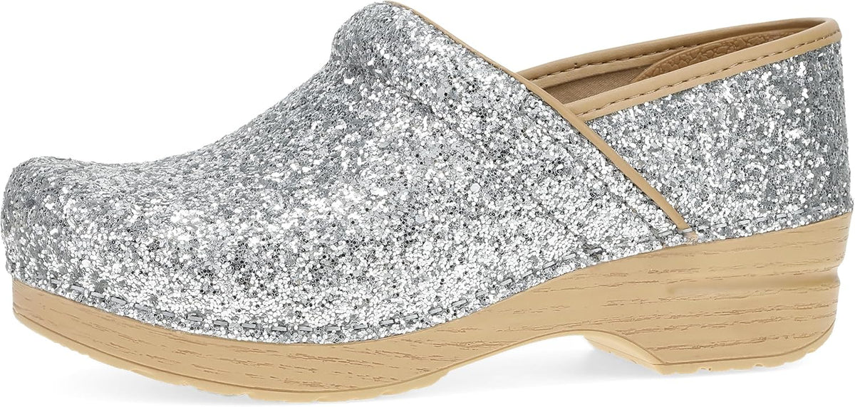 Dansko Professional Glitter Slip-On Clogs for Women with Comfort