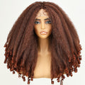Afro Curly Lace Front Wig T Part 20in - Natural Fluffy Texture