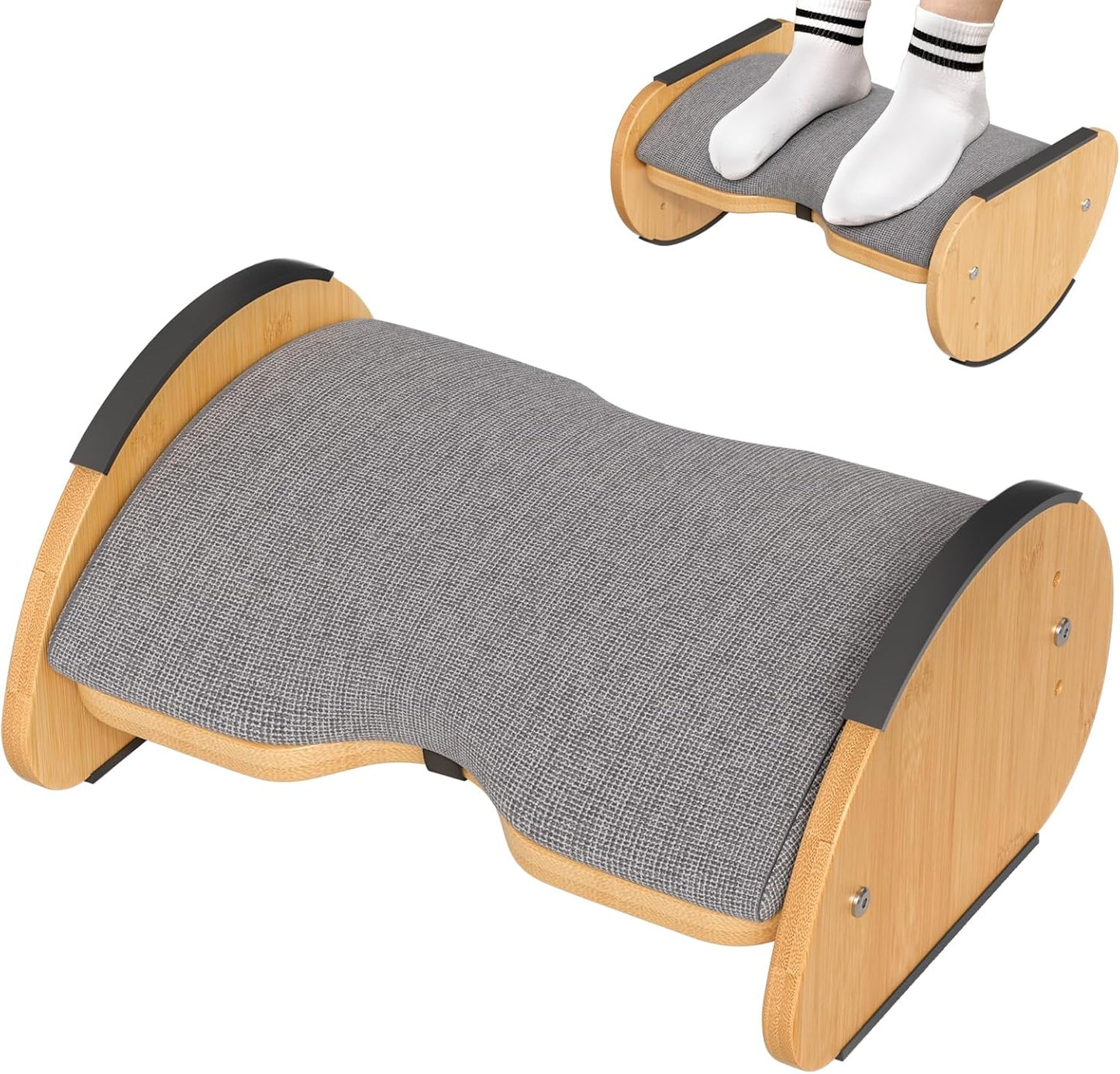 Amazer Bamboo Under Desk Footrest: Ergonomic Comfort Solution