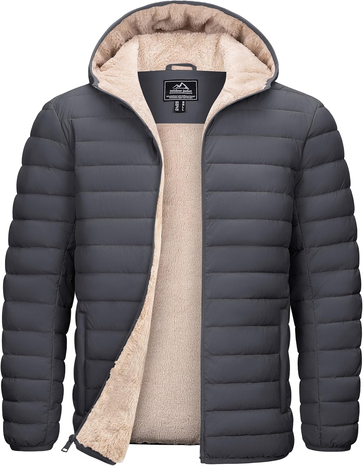 TACVASEN Men's Puffer Jacket: Warm, Water-Resistant Winter Coat