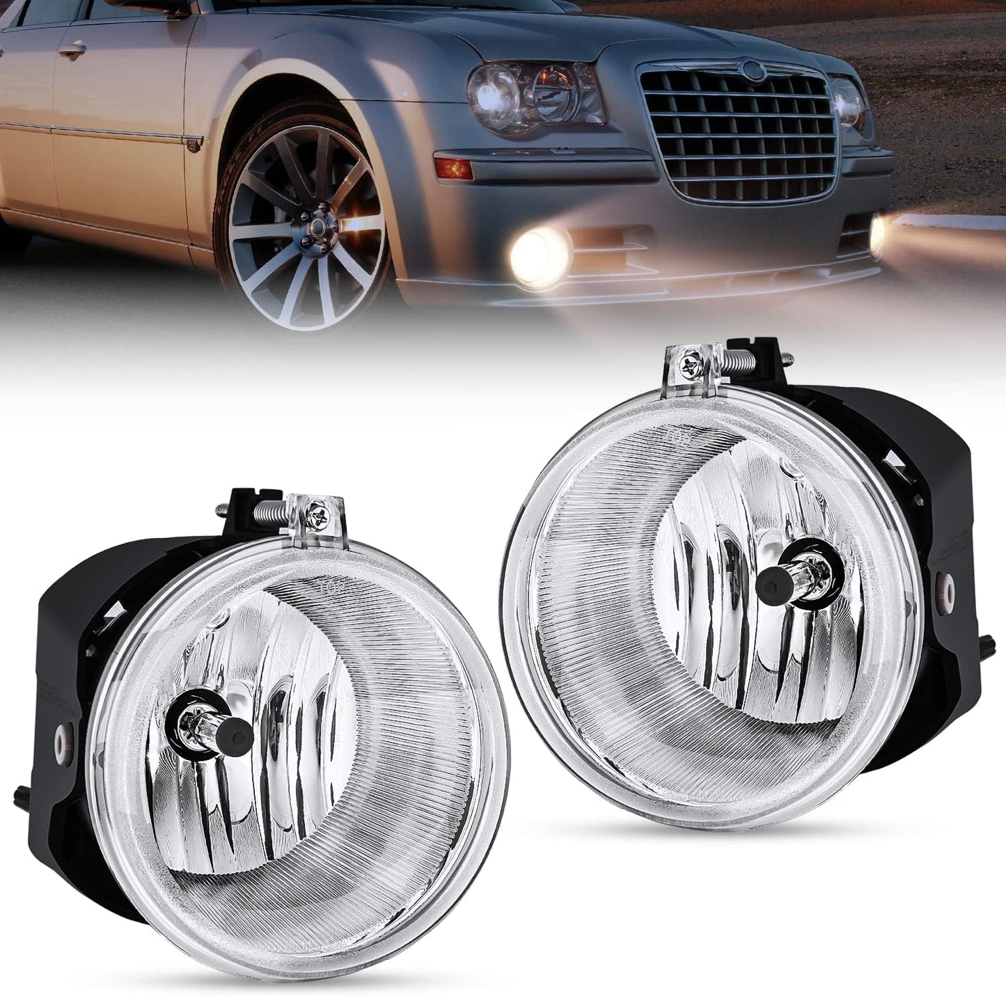 Nilight Bumper Fog Light for Dodge Dakota Durango Jeep Models