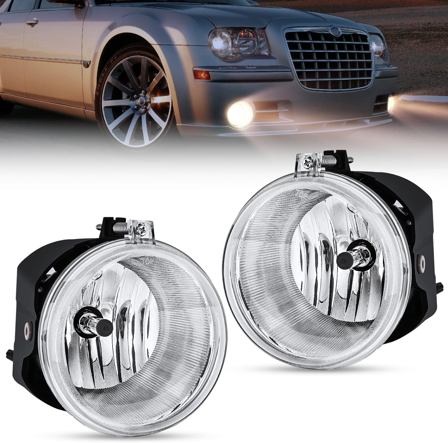 Nilight Bumper Fog Light for Dodge Dakota Durango Jeep Models