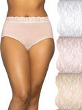 Vanity Fair Womens Lace Panties - Silky Lightweight Briefs