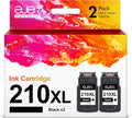210XL Black Ink Cartridge Replacement for Canon PIXMA - 2 Pack