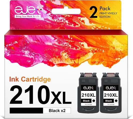 210XL Black Ink Cartridge Remanufactured for Canon Printers