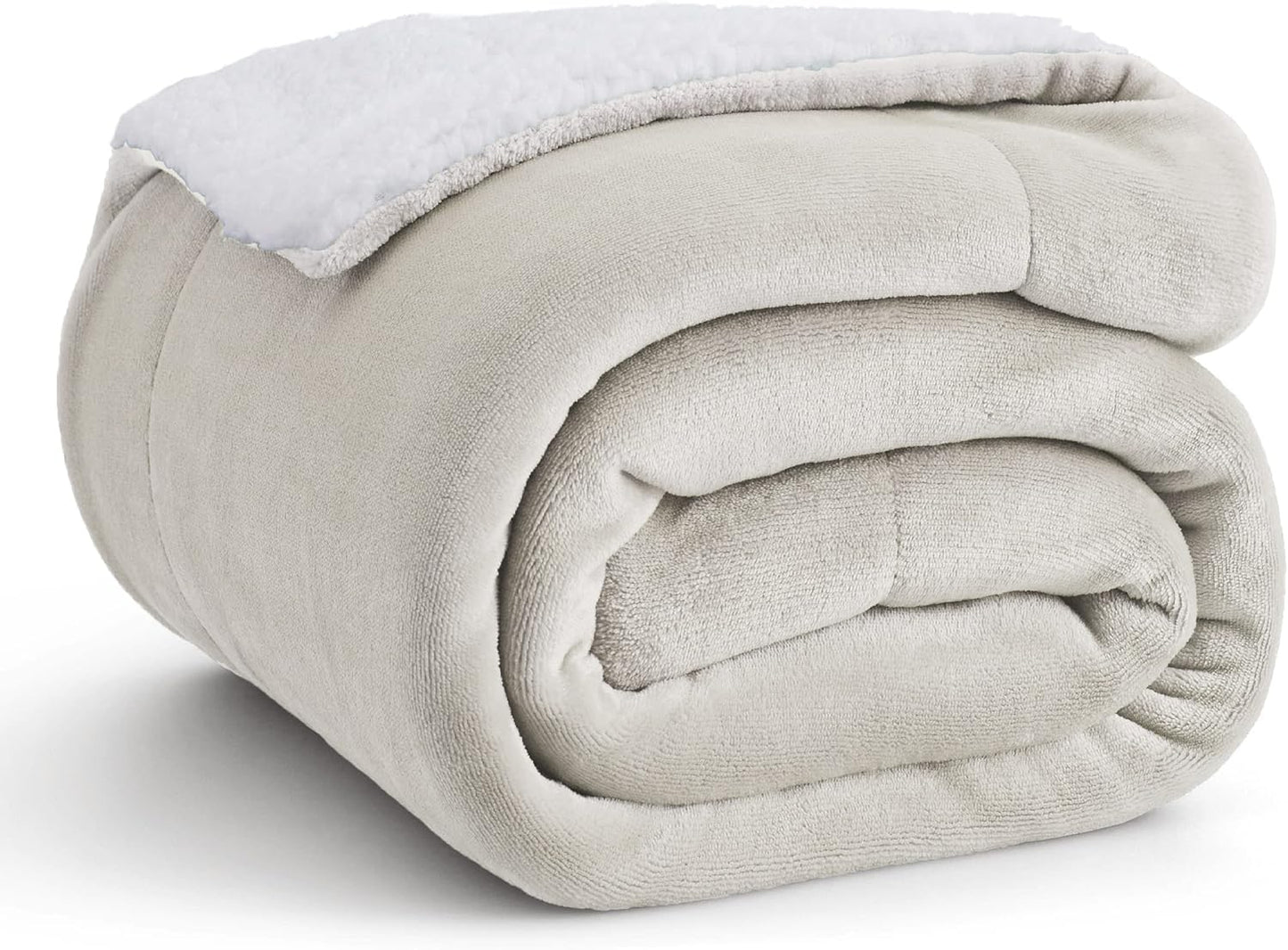 Bedsure GentleSoft Sherpa Fleece Throw Blanket for Cozy Comfort