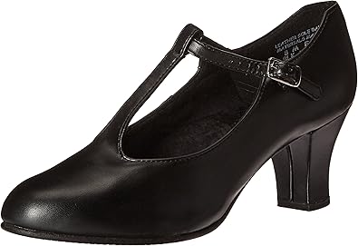 Capezio Women's Jr. Footlight T-Strap Dance Shoe for Comfort