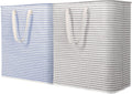 Laundry Hamper 2 Pack 100L Collapsible Freestanding Laundry Baskets