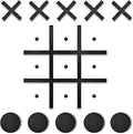 Magnetic Tic Tac Toe Wall-Mount Game 18in x 18in - Fun Wall Board Game