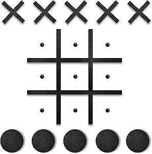 Magnetic Tic Tac Toe Wall-Mount Game for Endless Family Fun