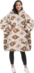 Tirrinia Navajo Oversized Hoodie Blanket Sweatshirt - Ultra Soft